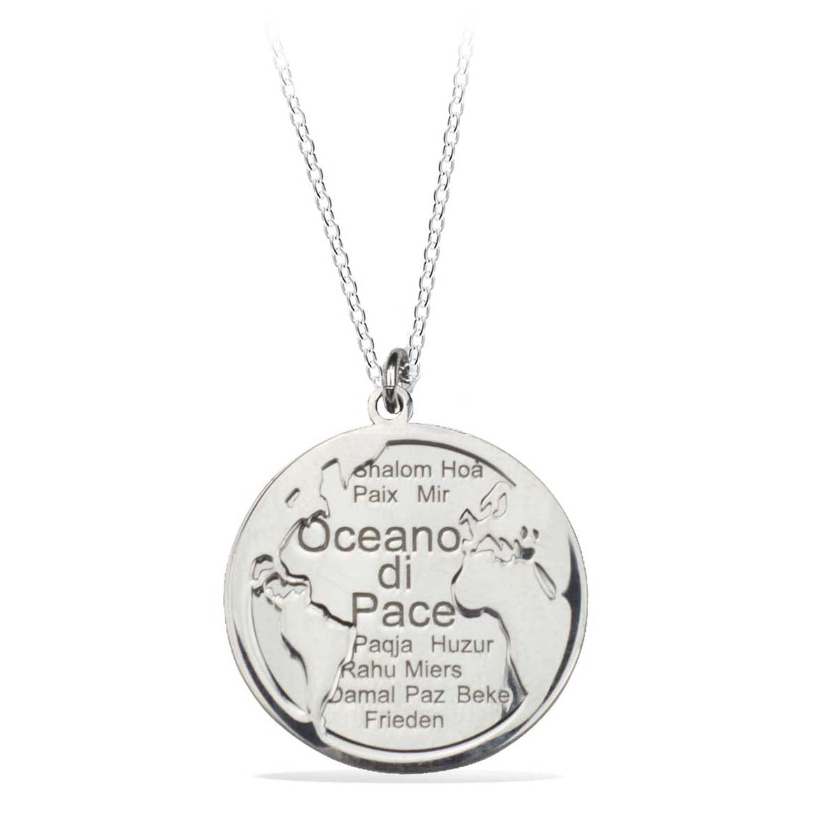 OCEANO DI PACE-Pendente rodio