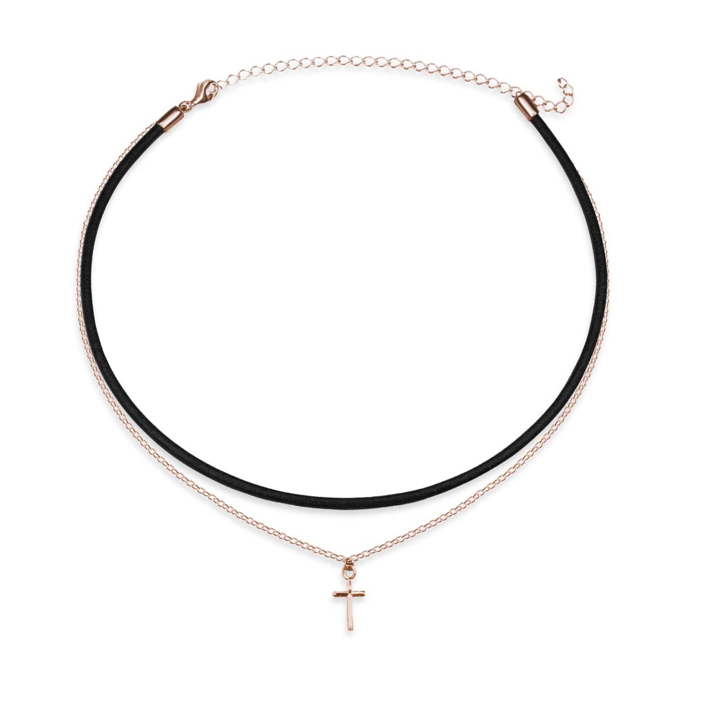 COLLANA INSEPARABILE - CROCE Rosè